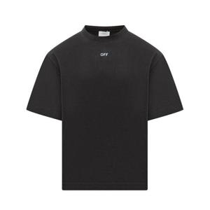 오프화이트 반팔 티셔츠 OMAA120F25JER00D 1041 BLACK CLOUDY