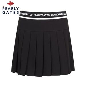 [파리게이츠] 파리게이츠 여성 로고 니트 밴딩 플리츠 큐롯 스커트 521E3PC205_BK