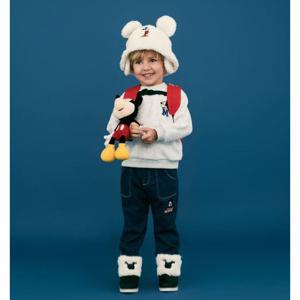 [디즈니베이비]미키뽀글이벙거지방한모(IVORY)_79R776809