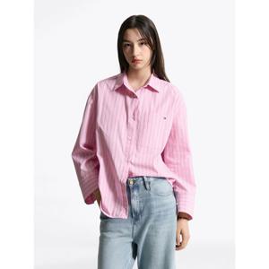 [타미힐피거(여성)]스트라이프 포플린 이지 셔츠 T22F6WSH031WT2