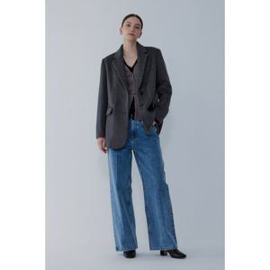 [보브]울 블렌드 오버핏 싱글 자켓7155410005