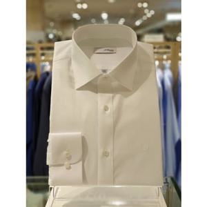 [듀퐁셔츠]SE5FM21LS302SWH 슬림핏 긴팔 120수 클레식 솔리드화이트 면100 남자와이셔츠
