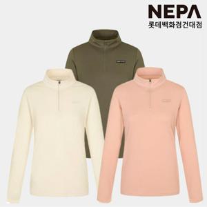 네파 [택가 89,000원] 여성 가을 간절기 폴라텍 파워드라이 반집업 기능성 긴팔티 아웃도어 7J65401