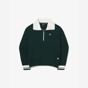 휠라긴팔티 KQC FS2POG3361F-DGR 테니스 반집업 맨투맨