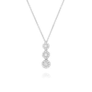 다미아니 20074586 마르게리타 쓰리써클 다이아몬드 18K 화이트골드 목걸이