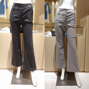 [파리게이츠]521E4PT302-여성 스트라이프 세미부츠컷 팬츠-(25년겨울)