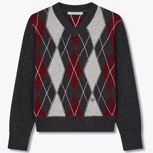 [보브]아가일 패턴 브이넥 니트 풀오버7155450014