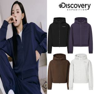 디스커버리 25FW 신상/여성/기능소재/후드집업/세미오버핏/소로나웜 에센셜 트레이닝 크롭 자켓 DWTR41054