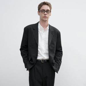 MAN 쓰리버튼 수트 블레이저 [CHARCOAL STRIPE] / SBE3M55008