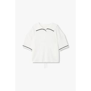 [지컷]백 레터링 카라 니트 풀오버(7255250106)