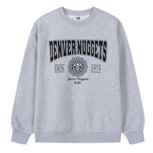 남녀공용 엔비에이 [BOS][DEN][GSW] 기모 아치 레터링 맨투맨 N254TS020P