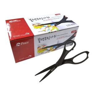 평화 블랙코팅가위/82mm 갑(10개입)