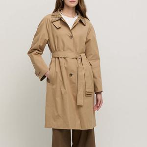 [요하넥스]체크배색 싱글 바바리 GJ5C9Y02