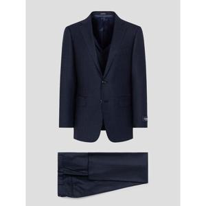 [갤럭시] [Prestige] 울/실크 체크 레귤러핏 수트 세트  네이비 (PS00136359R)