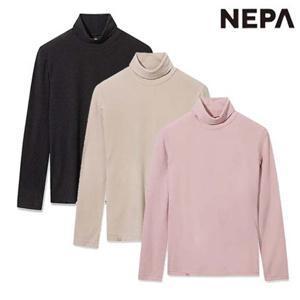 네파 7L85363 여성 겨울 등산 캠핑 목폴라 베이스레이어 티셔츠 소프트 하이넥 티