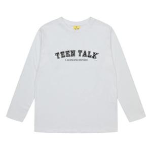 [에꼴리에]MARIO여아 로고 라운드 트임 티셔츠 21R0481_WT