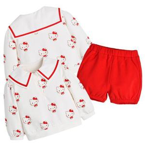 [모이몰른]유아 헬로키티 블루머 상하복 M244STB80P