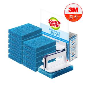 [3M]크린스틱 뉴올인원 욕실청소용 핸들+리필 12입