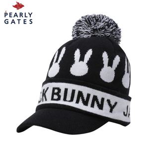 [파리게이츠] 공용 잭바니 래빗 자카드 폼폼이 비니캡_531E4CPJ21_BK