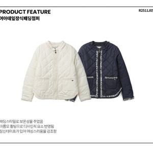 [레노마키즈]여아테잎장식패딩점퍼(R2511J054)