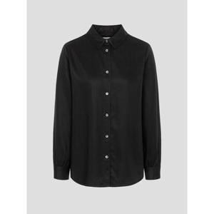 [빈폴레이디스] 레이온 셔츠형 블라우스  블랙 (BF5X64C525)