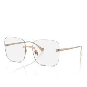 샤넬 메탈 프레임 스퀘어 렌즈 림리스 안경테 0CH4287ST C395SB