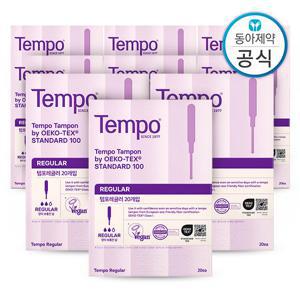 템포 레귤러 탐폰 체내형생리대 20매 9개 총180매