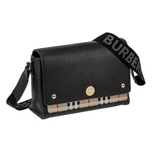버버리 노트 빈티지 체크 레더 크로스백 80211101