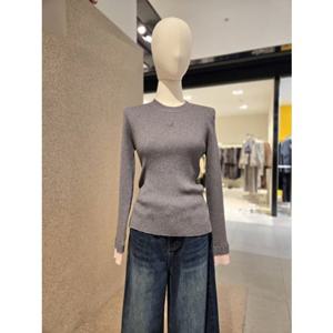 나이스클랍 배색 레이어드 골지 니트탑 (N254PWKA54)