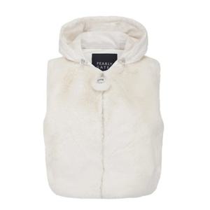 여성구스다운 블록 퍼 후드 베스트 521E4JV301IV