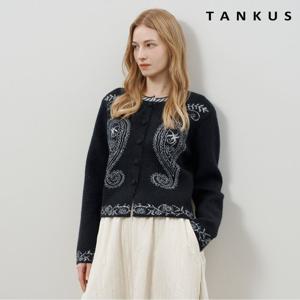 [탱커스]보헤미안 자수 패턴 버튼 가디건 (TX4CD021L0)