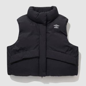 엄브로조끼 LQC UP422CDVN3-BLK 우먼스 코지 크롭 패딩베스트 / BLACK