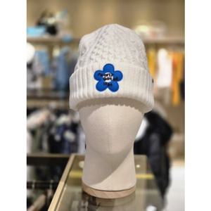 [파리게이츠]521E4CPA41-여성 플라워 와펜 니트 모자-(25년겨울)