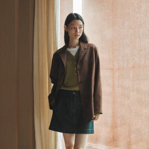 [쥬크]인디고 데님 미니 스커트 (Z253PSD401)