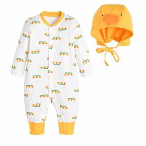 [모이몰른]유아 더키 밤부 양면 우주복 세트 M234UUN21P