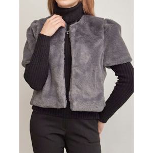 [모리스커밍홈]반팔 퍼프소매 퍼자켓_M2411JK105D