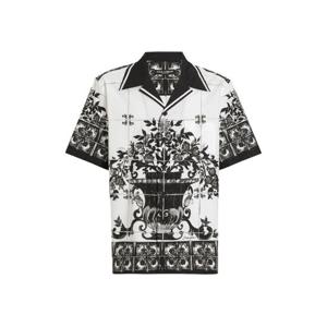 25 FW 돌체앤가바나 마욜리카 프린트 코튼 셔츠 G5JH9THH5EC TP444874741