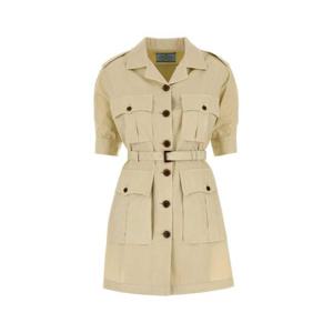 프라다 미디 원피스 P3N62HSOOO15B5 F0018 BEIGE O TAN