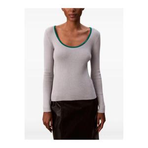 25 FW 캘빈클라인 진 골지 트리밍 탑 LV044D360GWCS TP445100915