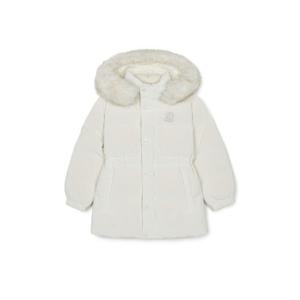 M MLB키즈패딩 TQK 7FDJB0946-50CRS 베이직 여아 글로시 구스 미드다운 뉴욕양키스