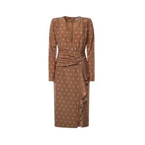 알레산드라리치 미디 원피스 FABX4109F4655 1885 CAMEL WHITE