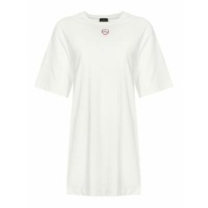 [PINKO] 라프리마 여성 티셔츠 Miglio 롱 위드 자수 앤 프린트 105744A2IBZ05 화이트 /8