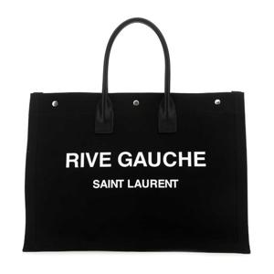 생로랑 블랙 캔버스 리브 고슈 토트백 499290FAAVR 1070