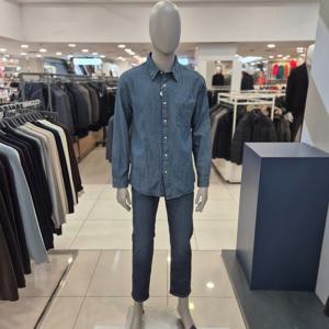 [지오지아]2025년FW손세탁가능프리미엄캐쥬얼데님남방ABF4WC1101