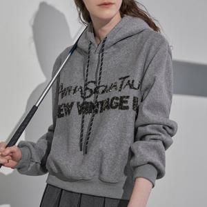 [르니앤맥코이골프] 여성 유니크 스팽글 레터링 후드 티셔츠 FN02TS700L