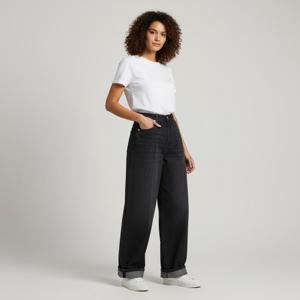 막스마라5F 2529186033600 001 하이웨이스트 와이드 컷 데님 진