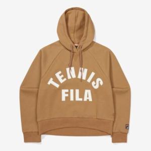 휠라 여성 레터링 면혼방 후드티 FS2POF3362F_CAL