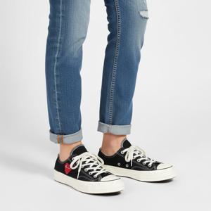 꼼데가르송X컨버스 25SS 블랙 싱글 하트 척 70 OX 스니커즈 AZK128 BLACK