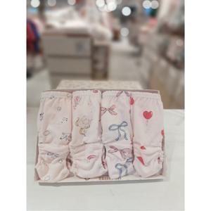 오가닉맘 엘니핑+유니르+러빙츄핑+리니핑여아팬티4종세트 (MLSUUP1613)