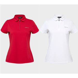 [피레티골프]  TWM25203   TUDOR ROSE 슬리브 포인트 폴로 티셔츠 W